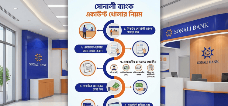 সোনালী ব্যাংক একাউন্ট খোলার নিয়ম