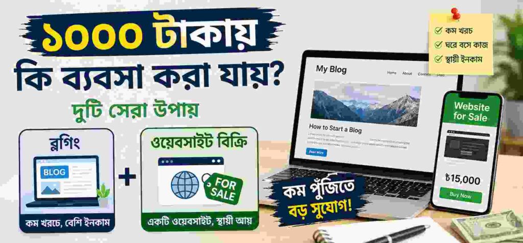 ১০০০ টাকায় কি ব্যবসা করা যায়